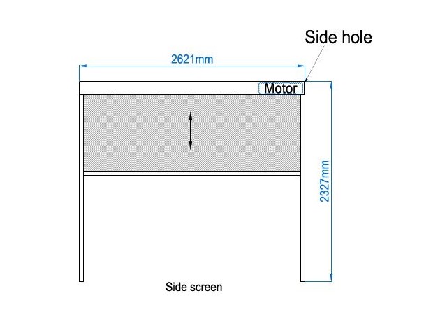 Zip Screen - 2.86 m - Motorized