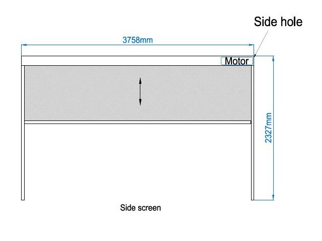 Zip Screen - 4 m - Motorized