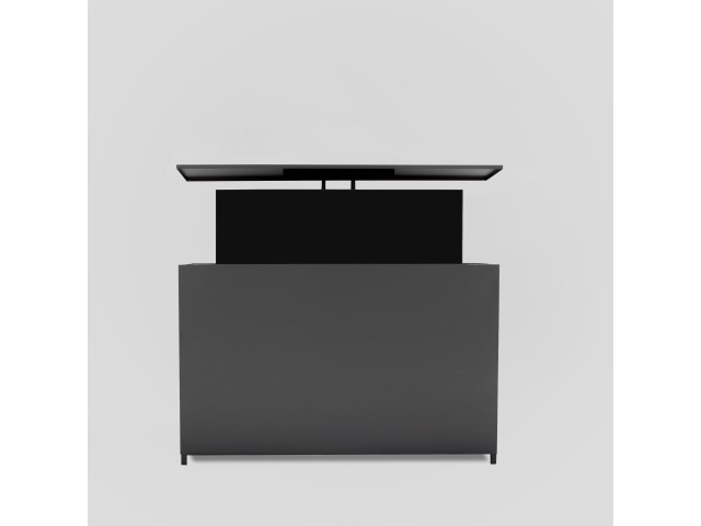 Outdoor TV lift cabinet - powder-coated aluminum in anthracite - RAL 7016
