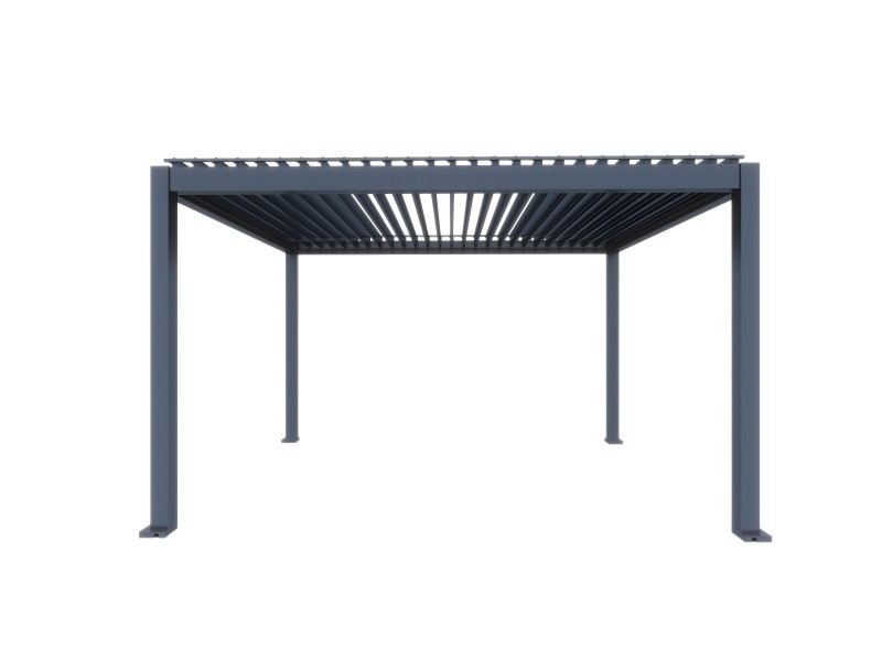 Bioclimatic pergola 4 m x 2.86 m; dark grey